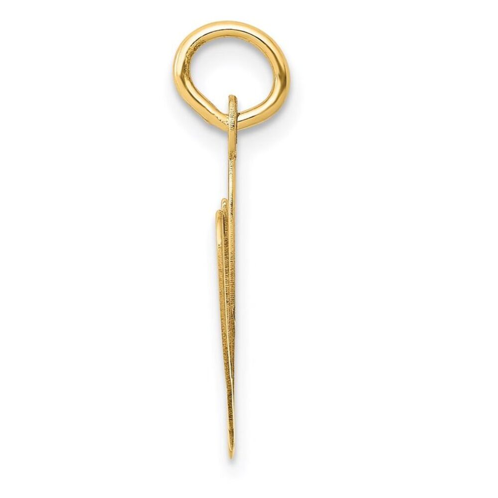 Kazi Luxury 14k Yellow Gold Large Fancy Script Le… - image 2